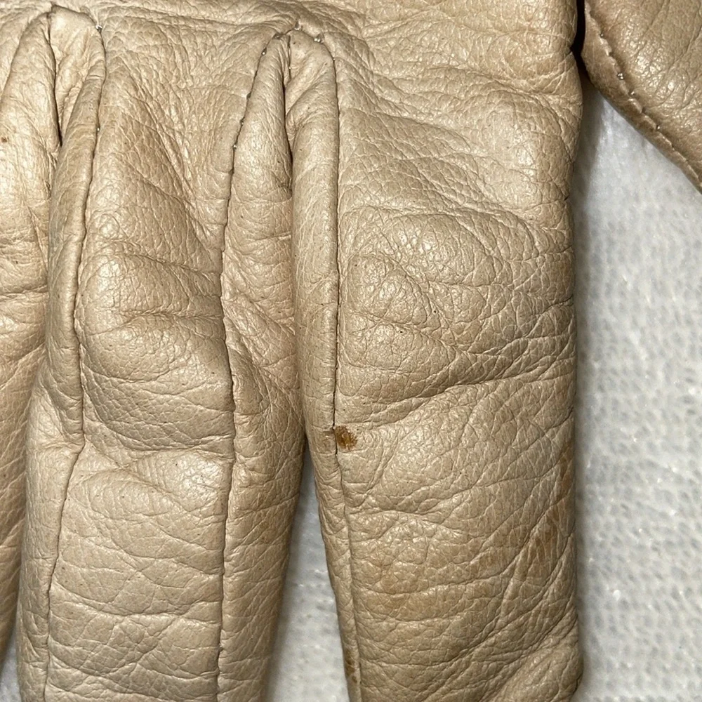 3 for $25! Antonio Murolo vintage Cream Leather Gloves‎